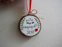 Engagement Christmas Tree Ornament Ideas